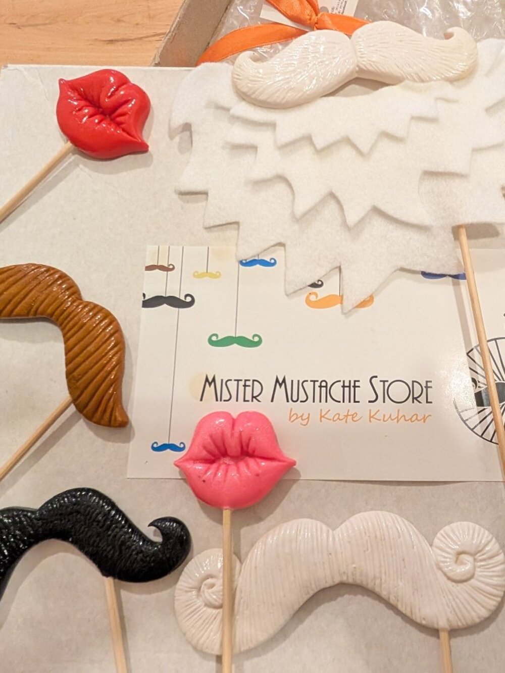 Mr. Moustache party photo booth props